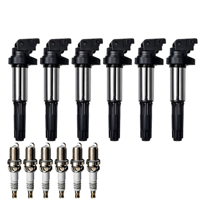 Ignition Coil and Iridium Spark Plugs for BMW X6 (2008-2016) 3.0L