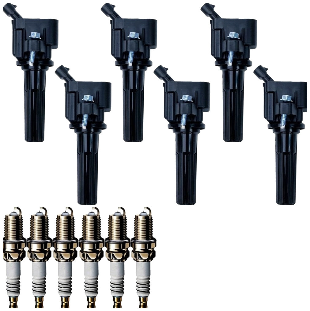 Ignition Coil and Iridium Spark Plugs for Buick Rainier (2006-2007) 4.2L