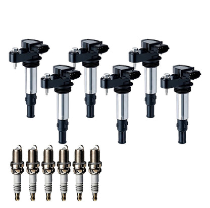 Ignition Coil and Iridium Spark Plugs for Cadillac SRX (2004-2006) 3.6L