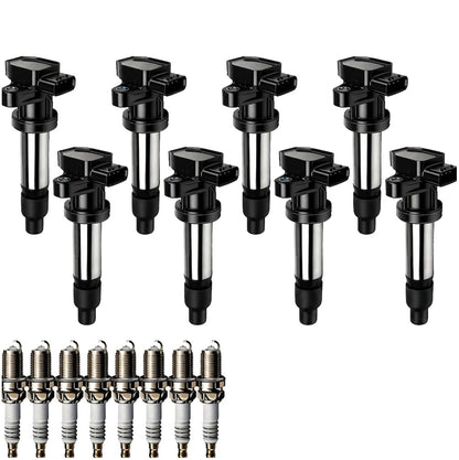 Ignition Coil and Iridium Spark Plugs for Cadillac SRX (2004-2009) 4.6L