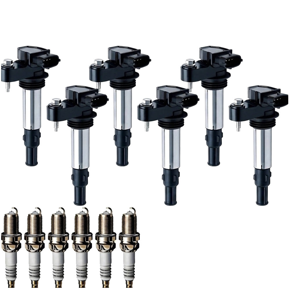 Ignition Coil and Iridium Spark Plugs for Cadillac STS (2005-2010) 3.6L