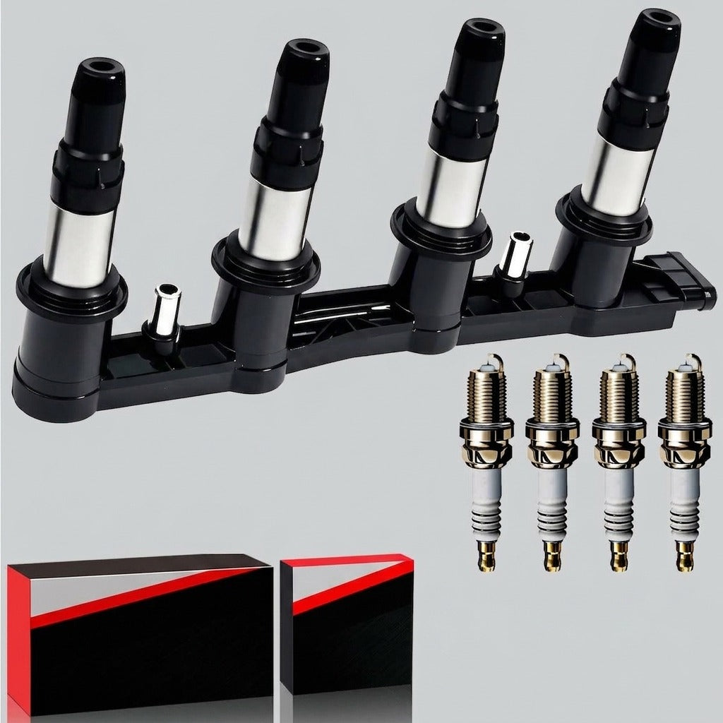 Ignition Coil and Iridium Spark Plugs for Chevrolet Cruze (2011-2015) 1.8L