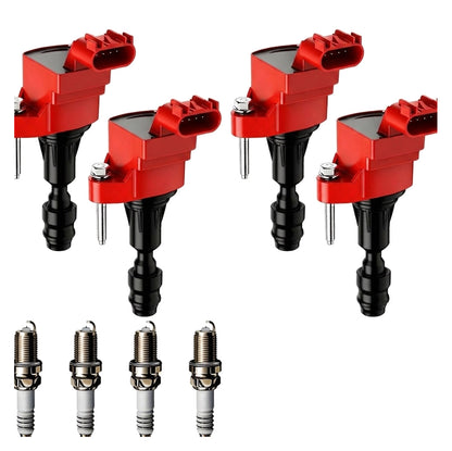 Ignition Coil and Iridium Spark Plugs for Chevrolet HHR (2008-2010) 2.0L