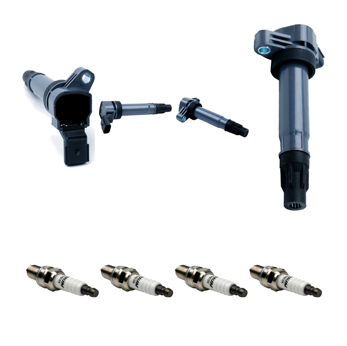 Ignition Coil and Iridium Spark Plugs for Chevrolet Spark (2012-2015) 1.2L