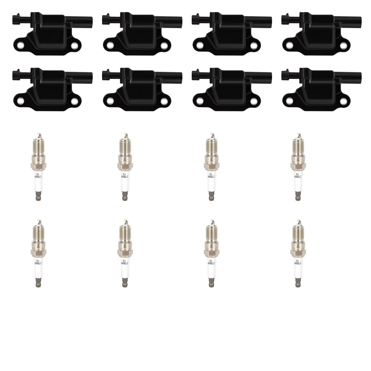Ignition Coil and Iridium Spark Plugs for Chevrolet SSR (2003-2004) 5.3L