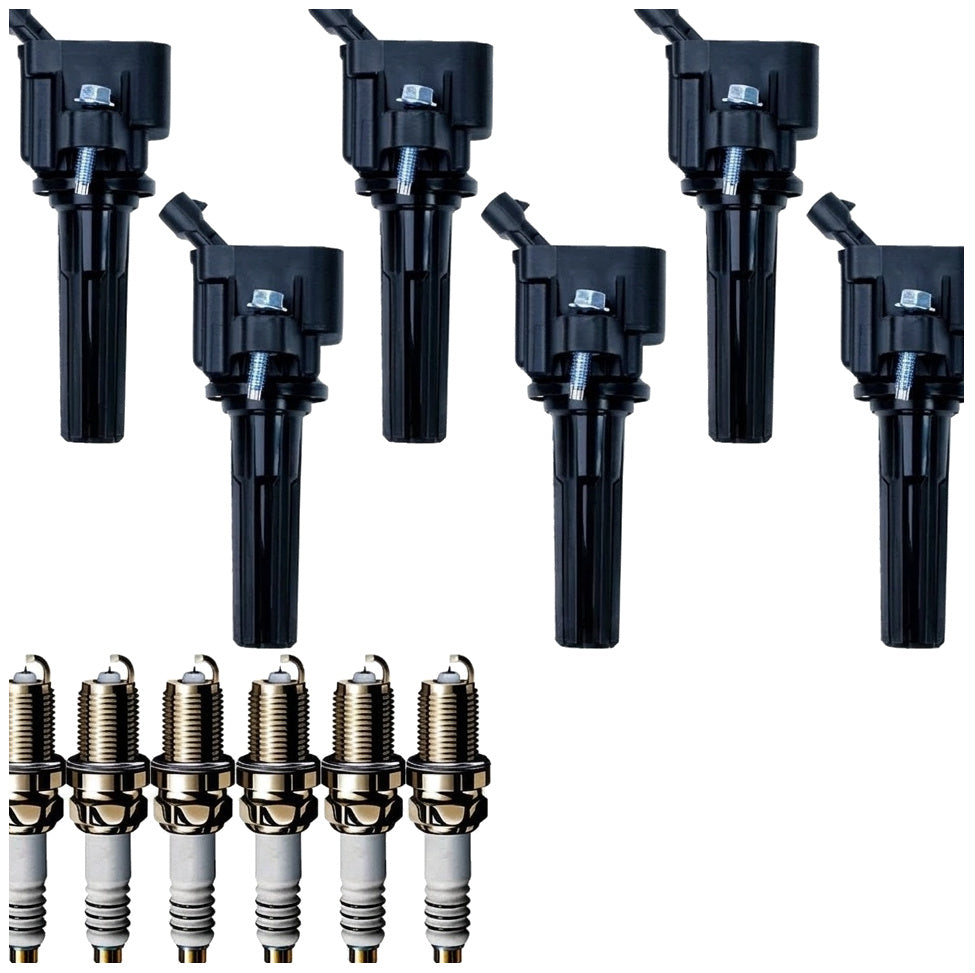 Ignition Coil and Iridium Spark Plugs for Chevrolet Trailblazer (2006-2009) 4.2L