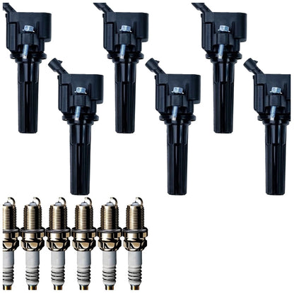 Ignition Coil and Iridium Spark Plugs for Chevrolet Trailblazer (2006-2009) 4.2L