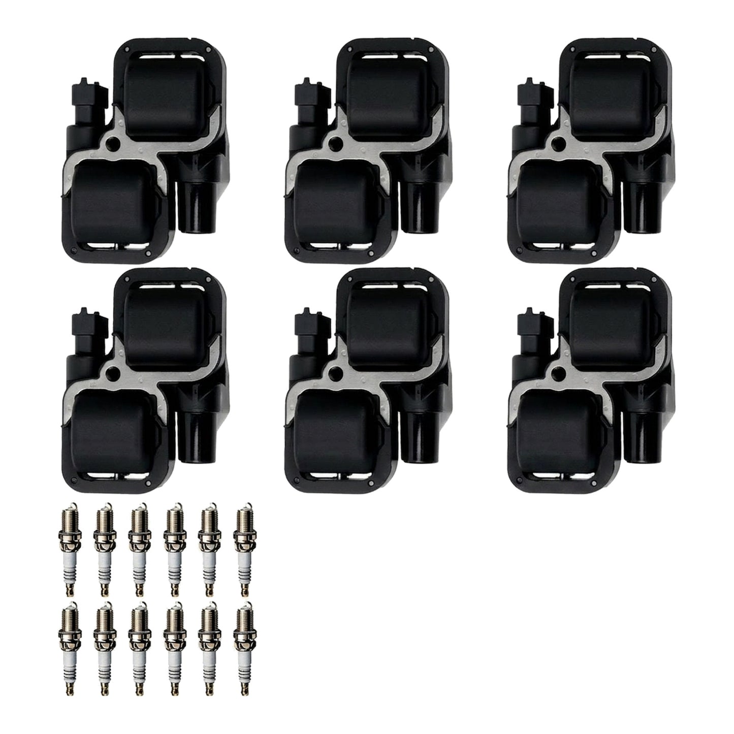 Ignition Coil and Iridium Spark Plugs for Chrysler Crossfire (2004-2008) 3.2L