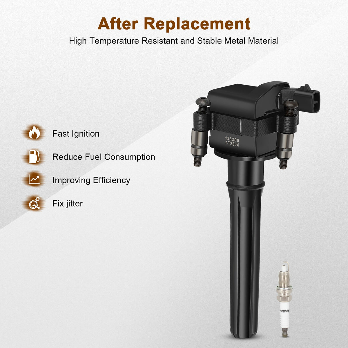 Ignition Coil and Iridium Spark Plugs for Chrysler Intrepid (1998-2004) 3.5L
