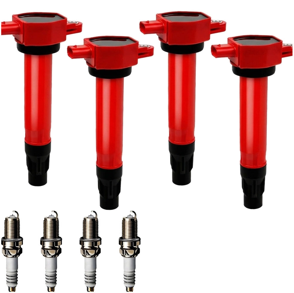Ignition Coil and Iridium Spark Plugs for Dodge Caliber (2007-2012) 2.0L 2.4L