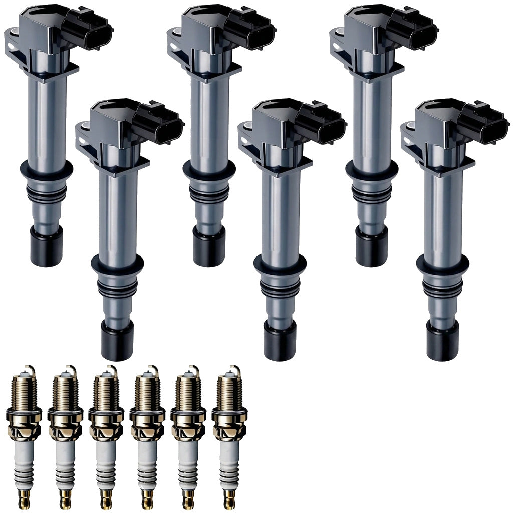 Ignition Coil and Iridium Spark Plugs for Dodge Dakota (2004-2008) 3.7L