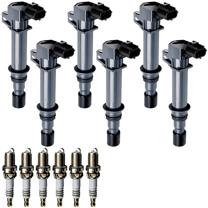 Ignition Coil and Iridium Spark Plugs for Dodge Dakota (2004-2008) 3.7L