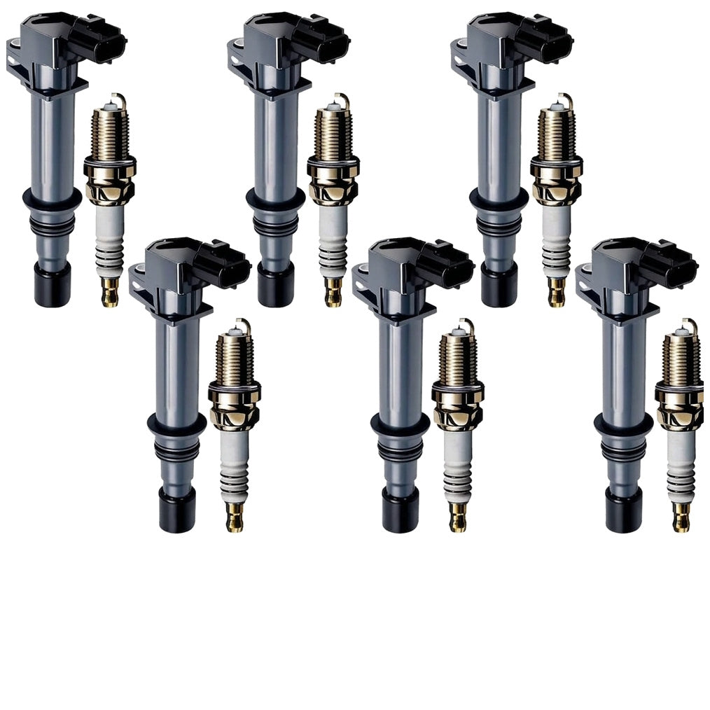 Ignition Coil and Iridium Spark Plugs for Dodge Durango (2004-2008) 3.7L