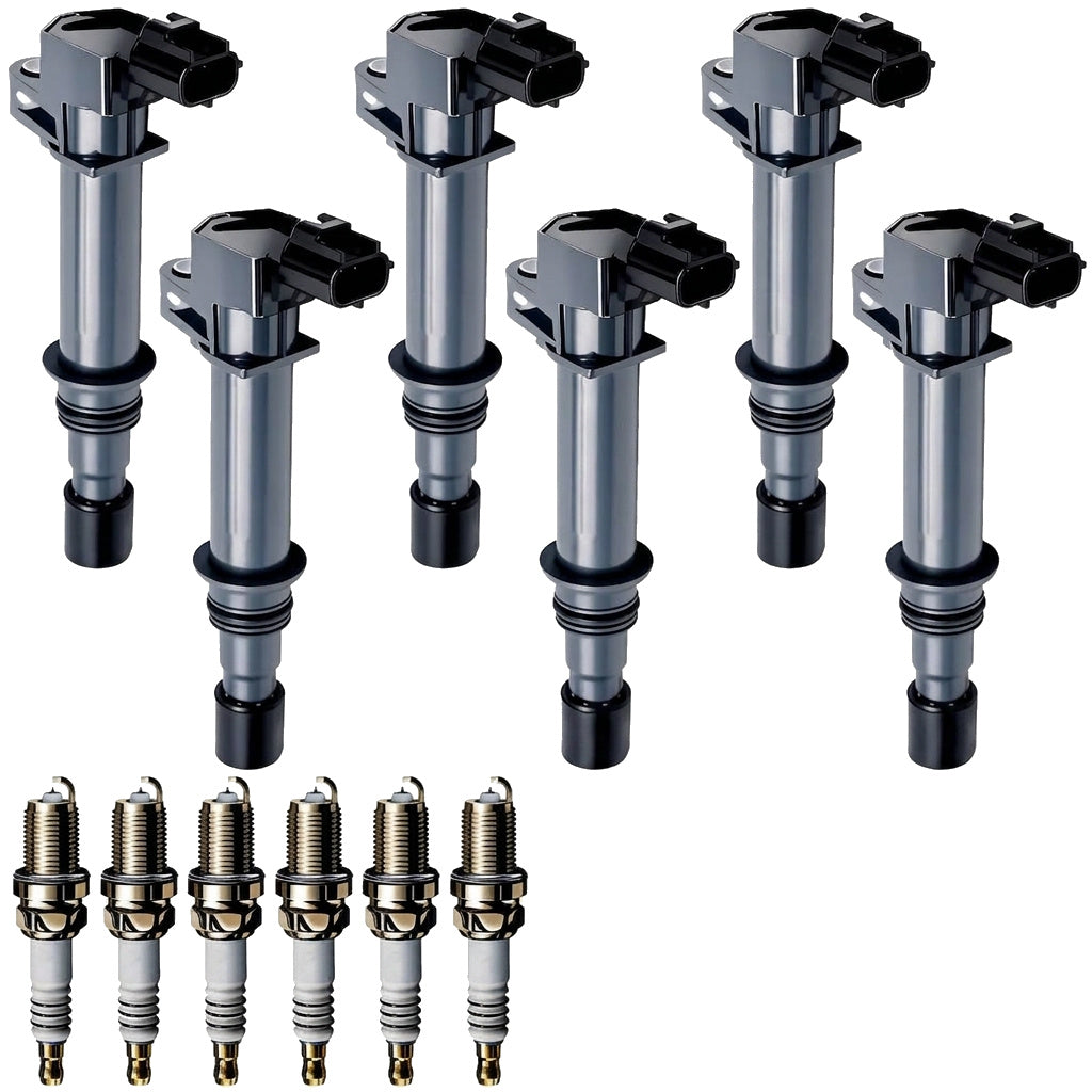 Ignition Coil and Iridium Spark Plugs for Dodge Nitro (2007-2008) 3.7L