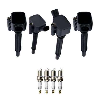 Ignition Coil and Iridium Spark Plugs for Fiat 500X (2016-2018) 1.4L