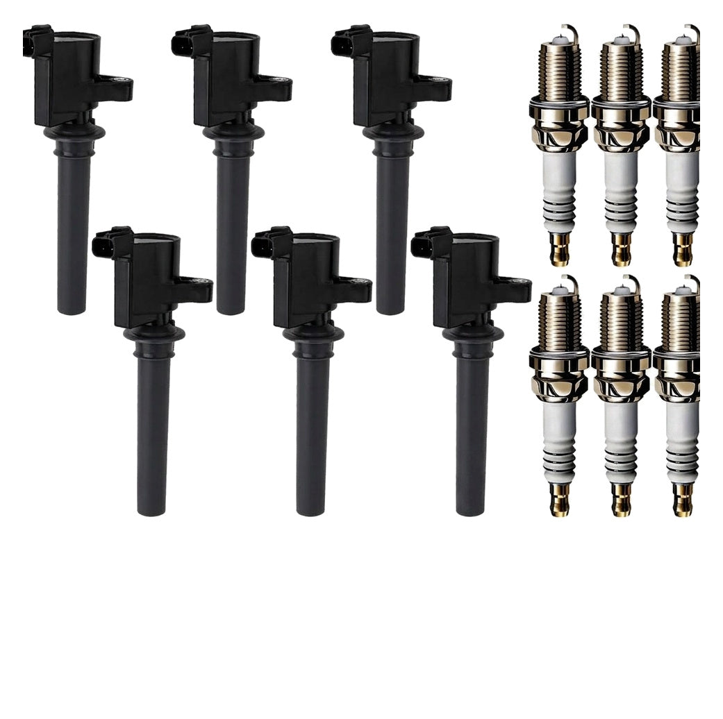 Ignition Coil and Iridium Spark Plugs for Ford Aerostar (1995-1997) 3.0L