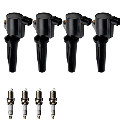 Ignition Coil and Iridium Spark Plugs for Ford C-Max (2013-2018) 2.0L