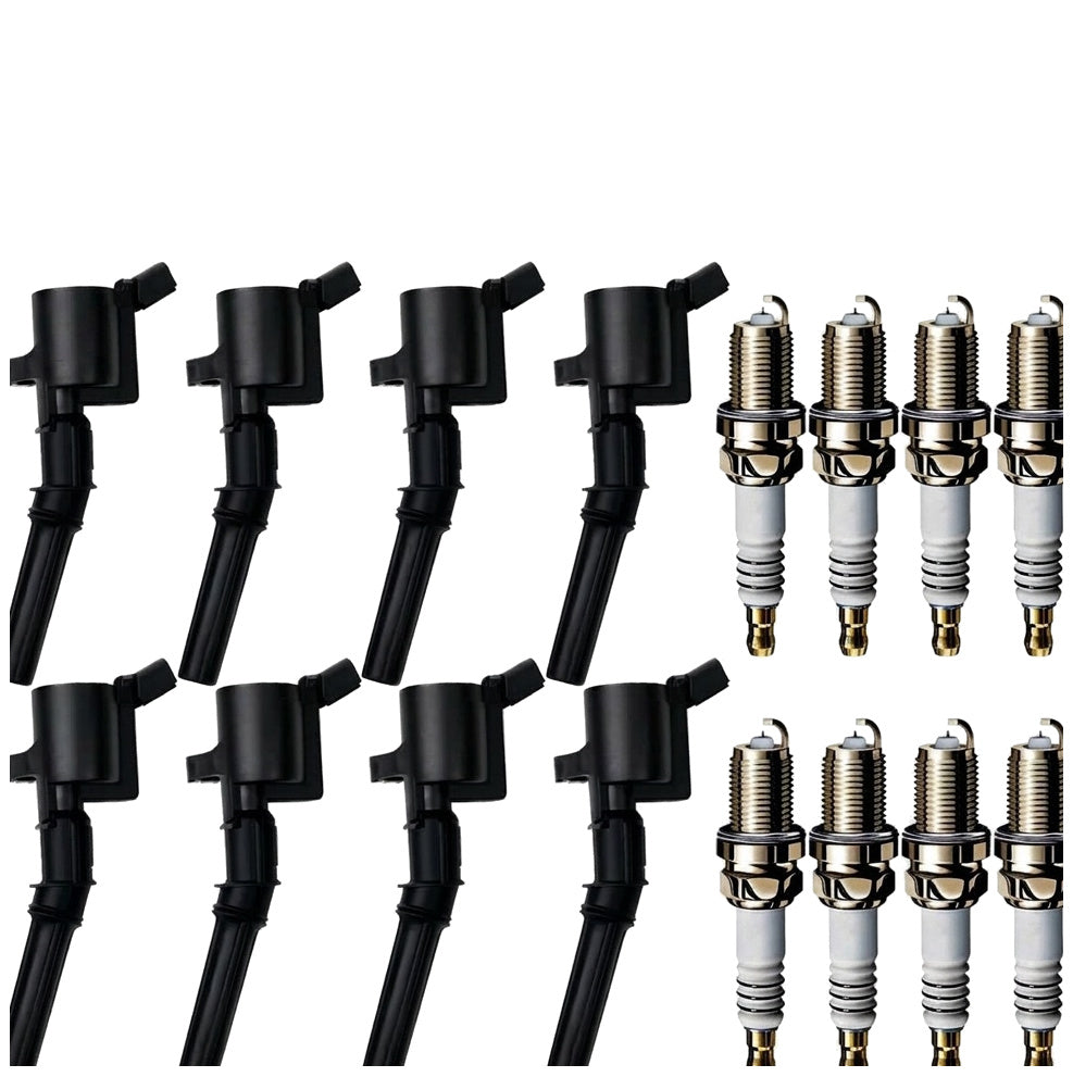 Ignition Coil and Iridium Spark Plugs for Ford Crown Victoria (2006-2011) 4.6L