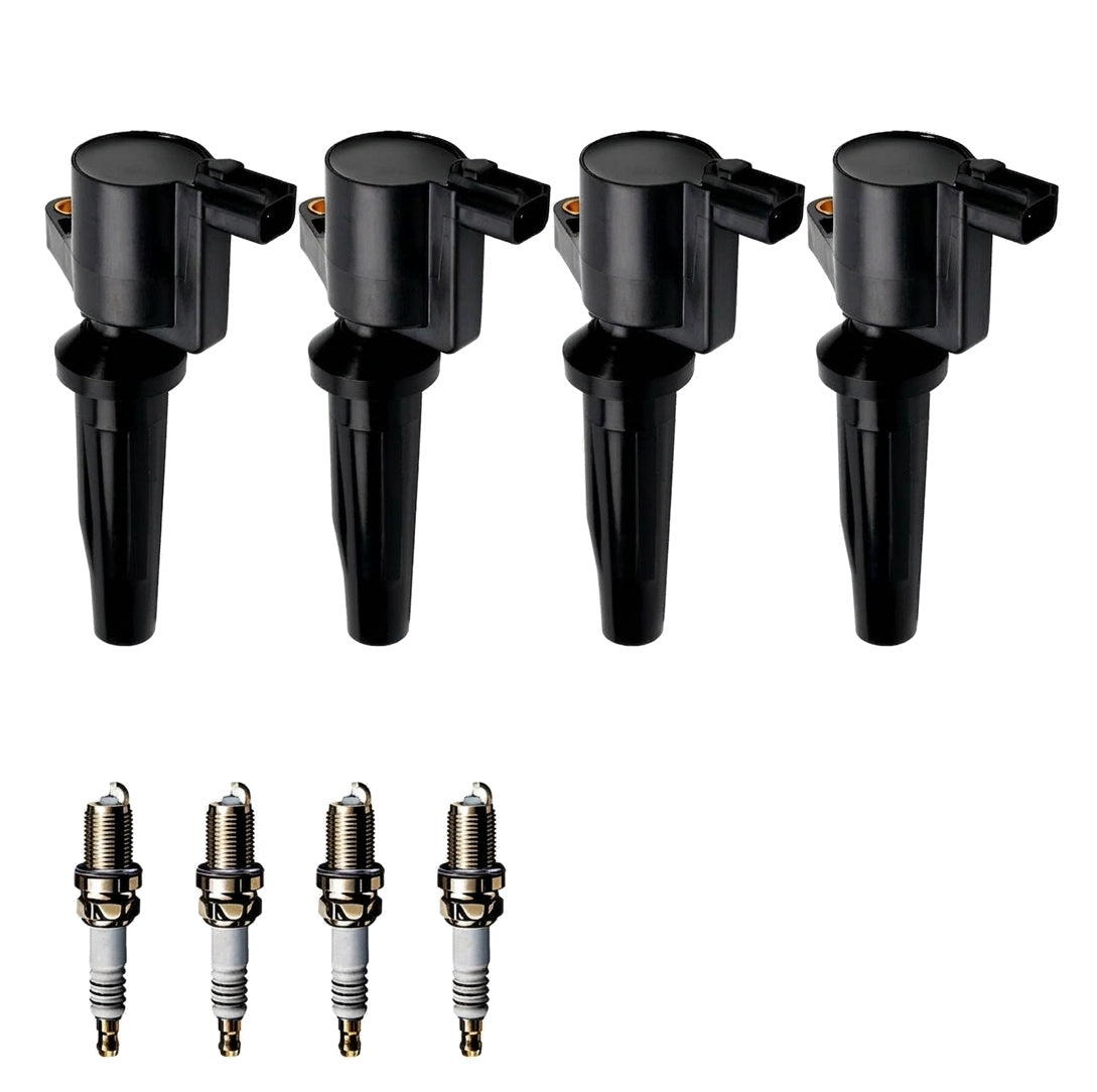 Ignition Coil and Iridium Spark Plugs for Ford EcoSport (2007-2012) 2.0L