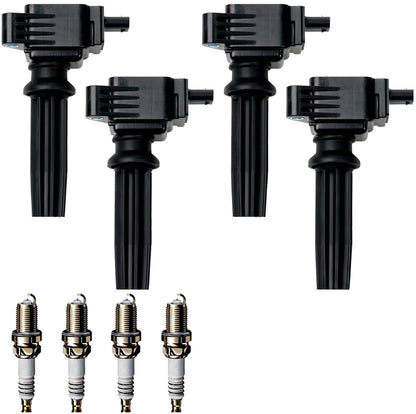 Ignition Coil and Iridium Spark Plugs for Ford EcoSport (2013-2017) 2.0L