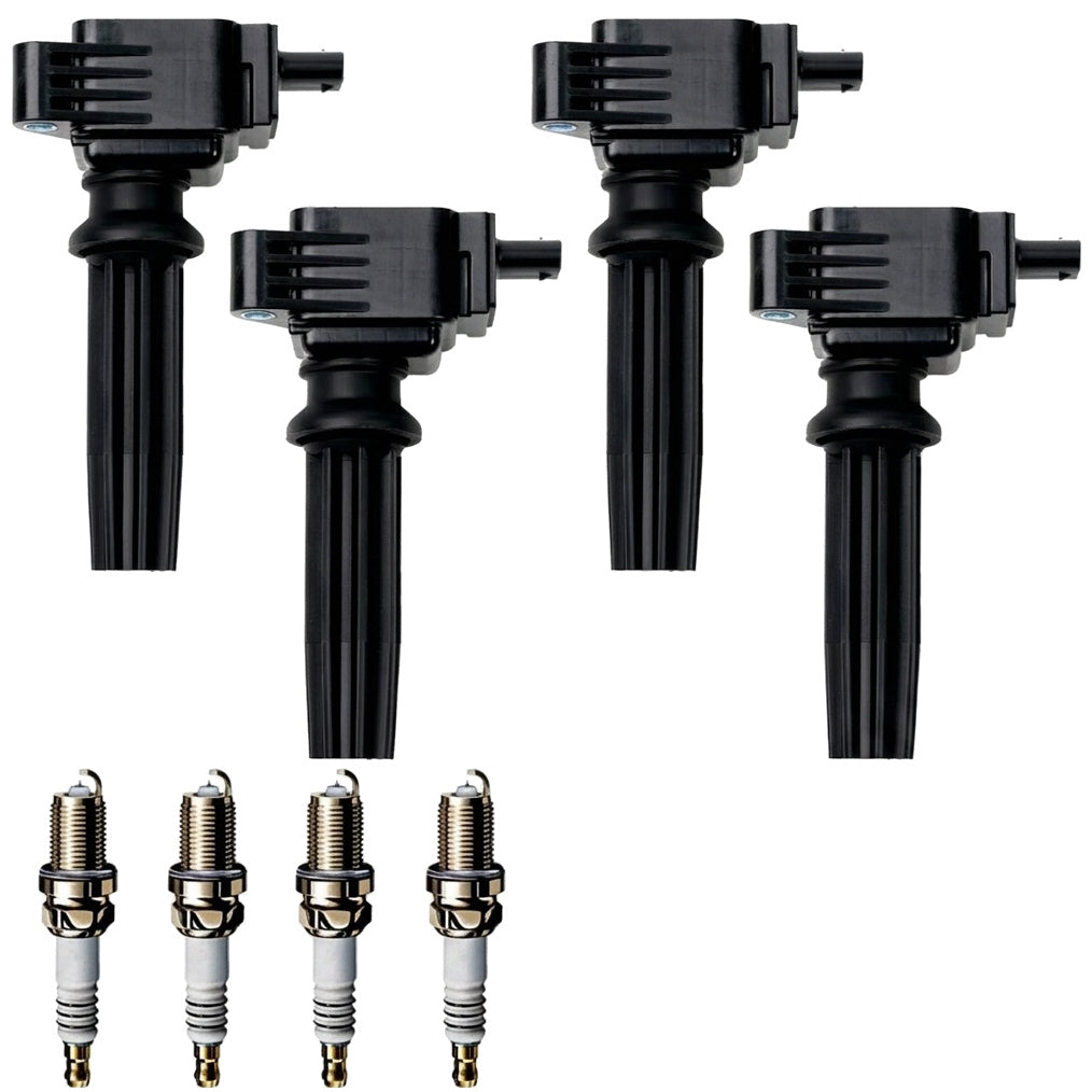 Ignition Coil and Iridium Spark Plugs for Ford Edge (2012-2018) 2.0L