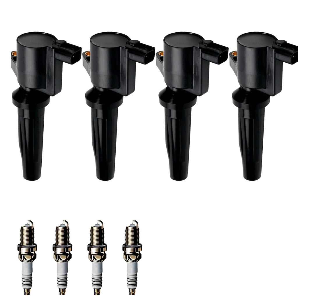Ignition Coil and Iridium Spark Plugs for Ford Escape (2001-2004) 2.0L