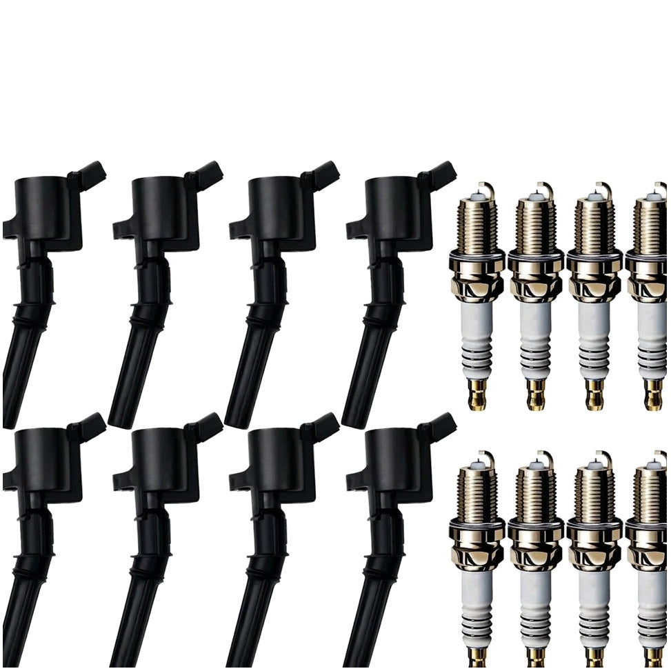 Ignition Coil and Iridium Spark Plugs for Ford Excursion (2000-2005) 5.4L