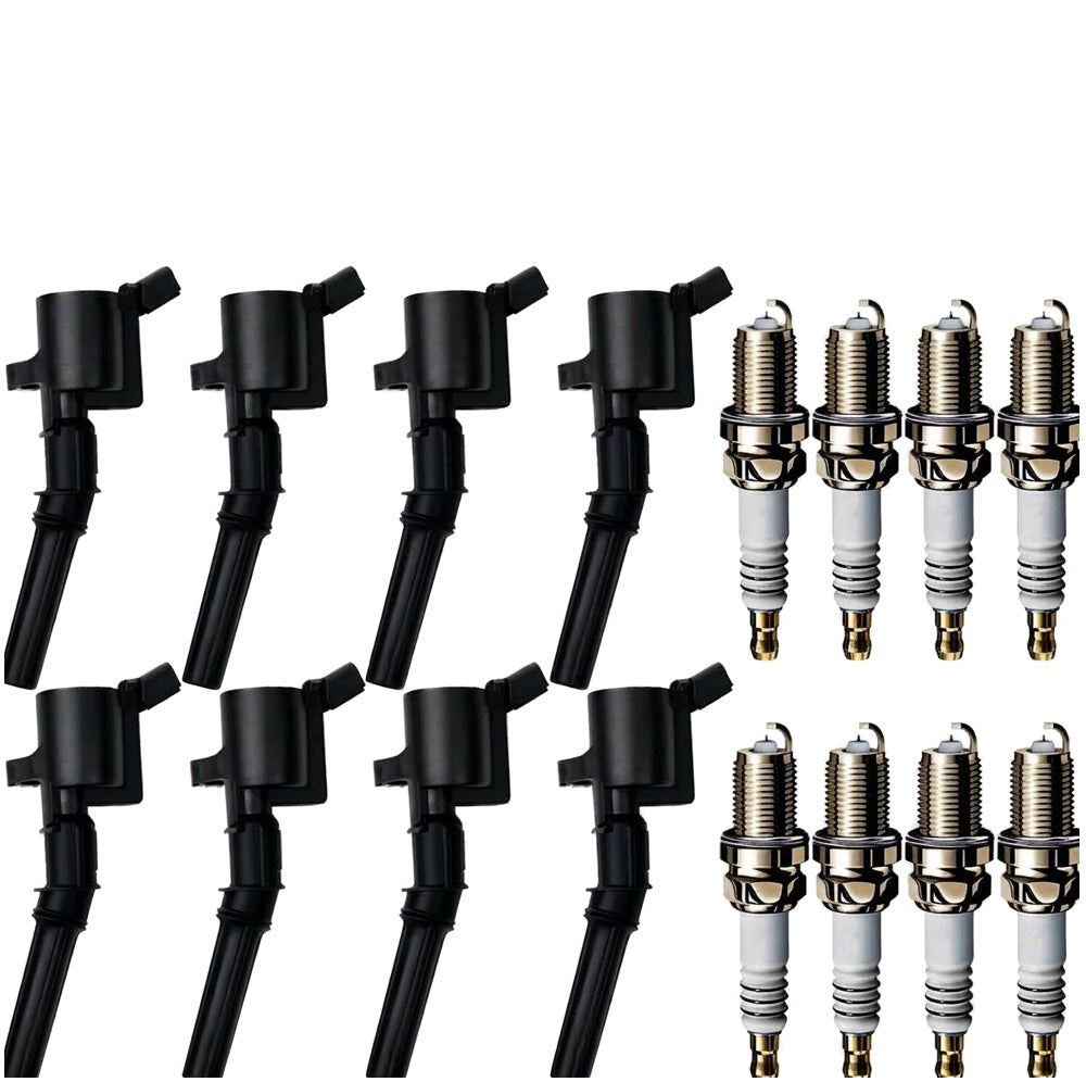 Ignition Coil and Iridium Spark Plugs for Ford F-150 (1997-1999) 4.6L