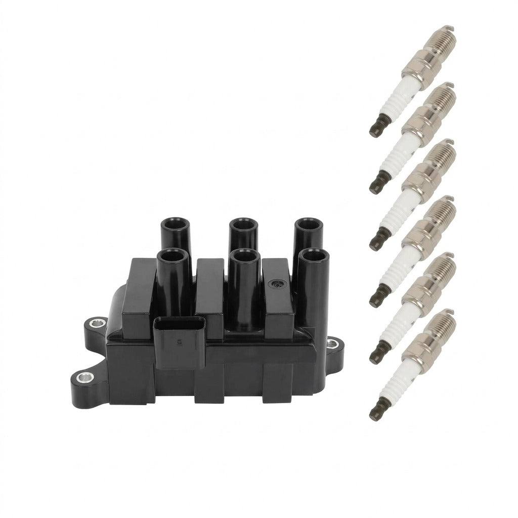 Ignition Coil and Iridium Spark Plugs for Ford F-150 (1998-2008) 4.2L
