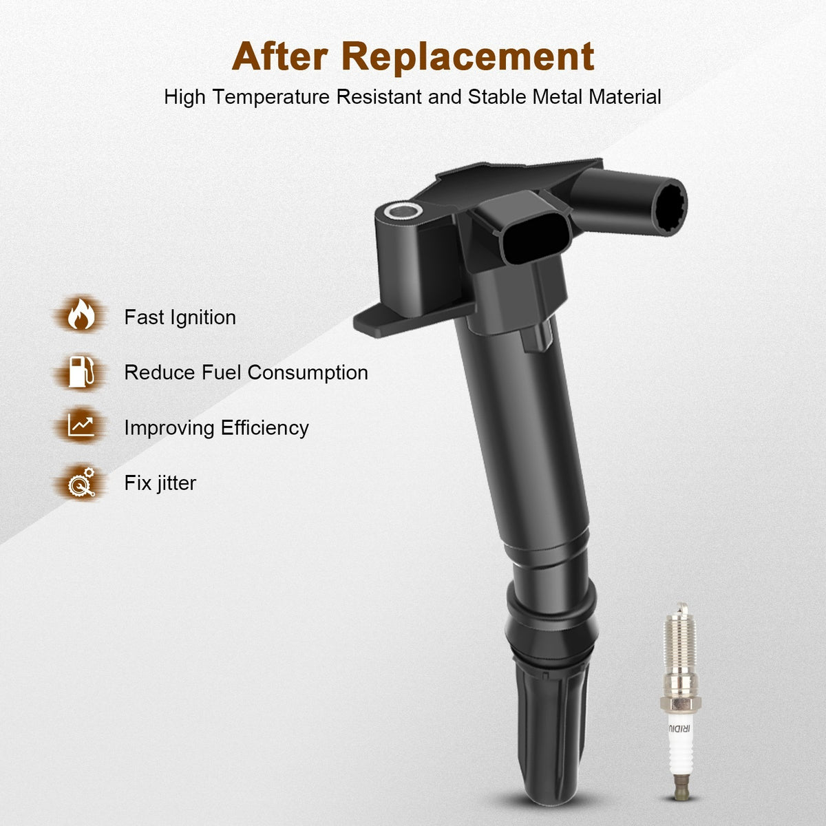 Ignition Coil and Iridium Spark Plugs for Ford F-150 (2010-2014) 6.2L