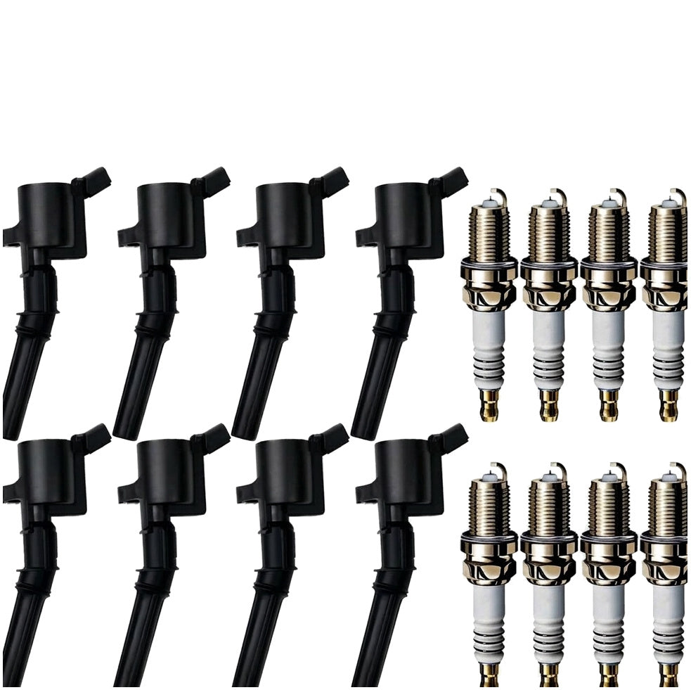 Ignition Coil and Iridium Spark Plugs for Ford F-250 (1997-1999) 4.6L