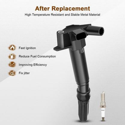 Ignition Coil and Iridium Spark Plugs for Ford F-250 Super Duty (2011-2016) 6.2L