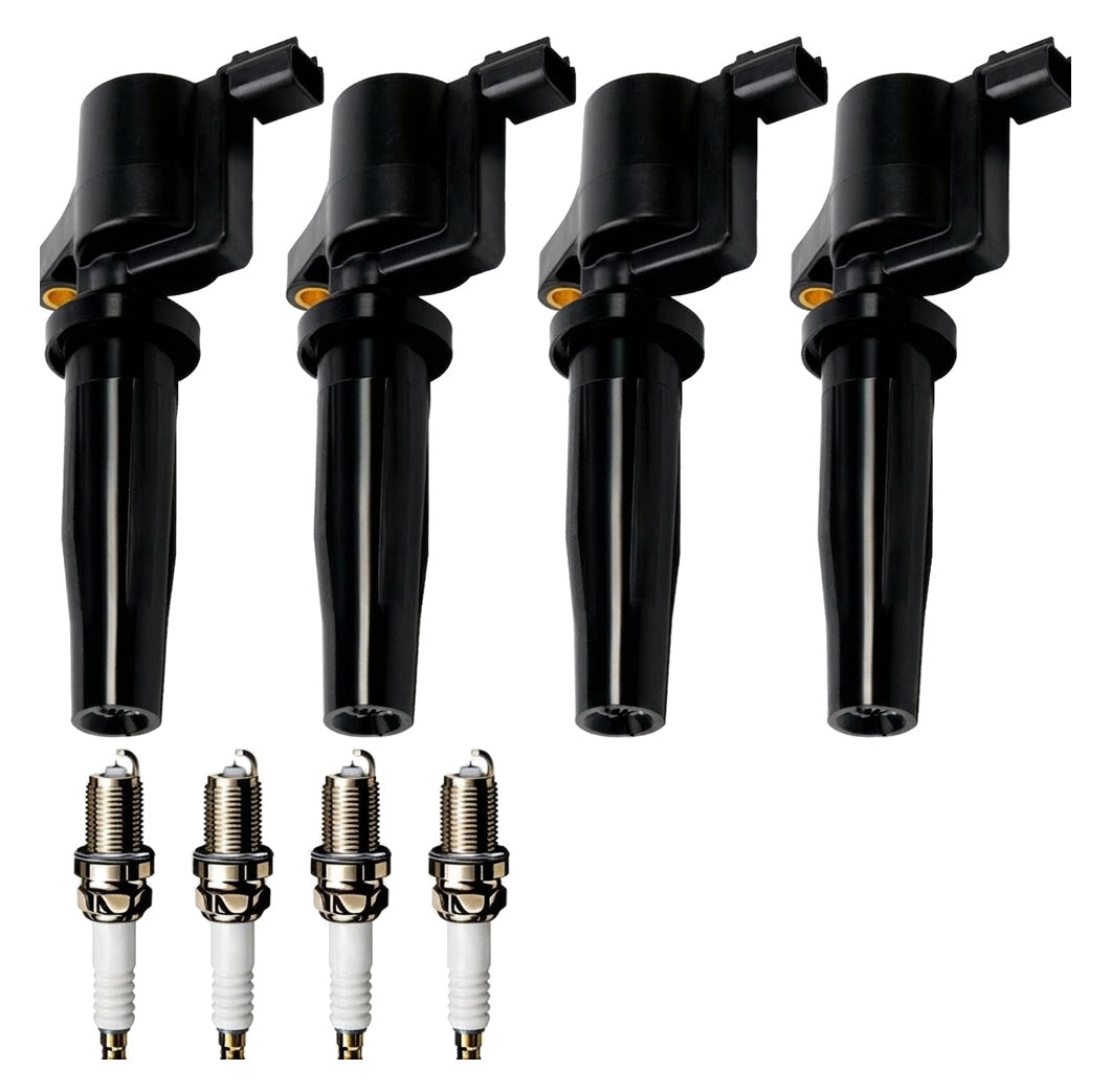 Ignition Coil and Iridium Spark Plugs for Ford Fiesta (1998-2001) 1.3L