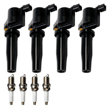 Ignition Coil and Iridium Spark Plugs for Ford Fiesta (1998-2001) 1.3L
