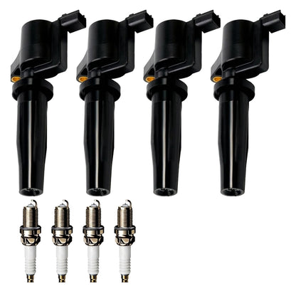 Ignition Coil and Iridium Spark Plugs for Ford Fiesta (1998-2001) 1.3L