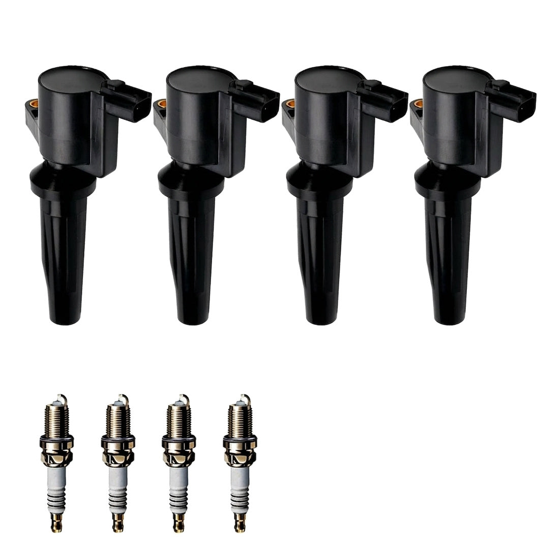Ignition Coil and Iridium Spark Plugs for Ford Fiesta (2003-2010) 1.6L