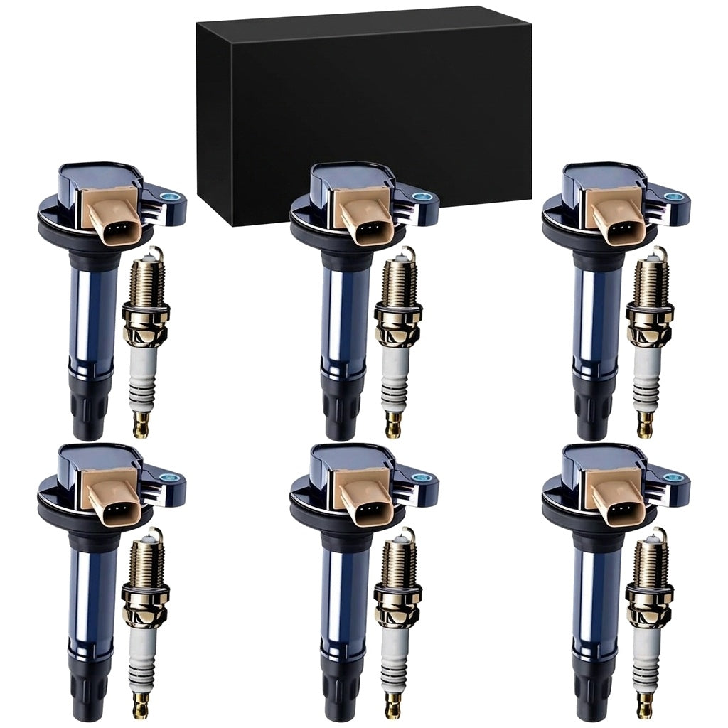 Ignition Coil and Iridium Spark Plugs for Ford Flex (2013-2015) 3.5L