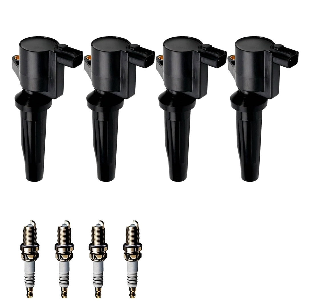 Ignition Coil and Iridium Spark Plugs for Ford Focus (2003-2007) 2.3L