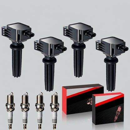 Ignition Coil and Iridium Spark Plugs for Ford Focus (2012-2018) 2.0L