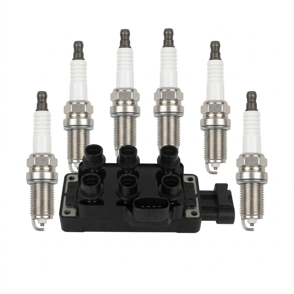 Ignition Coil and Iridium Spark Plugs for Ford Mustang (1994-1999) 3.8L