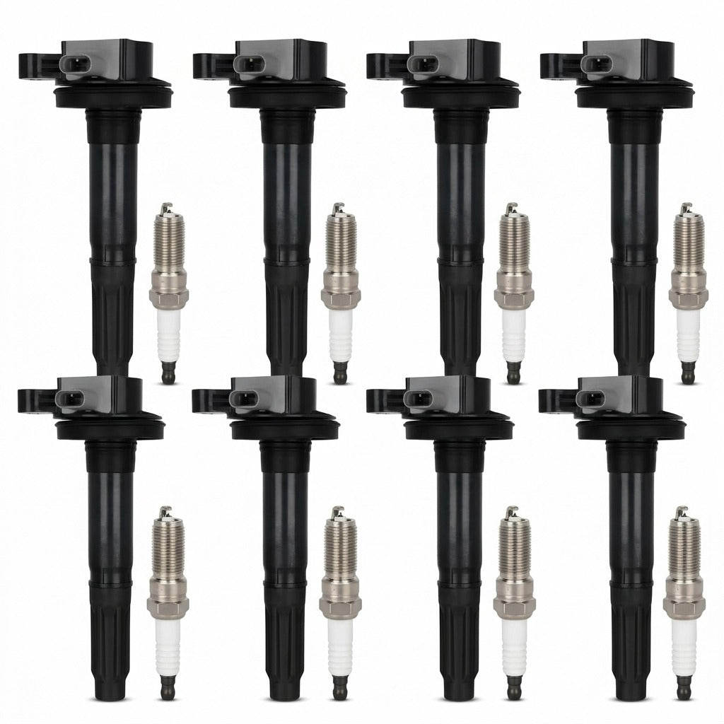 Ignition Coil and Iridium Spark Plugs for Ford Mustang (2015-2020) 5.2L