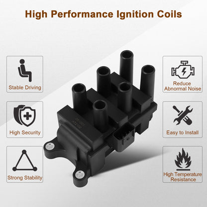 Ignition Coil and Iridium Spark Plugs for Ford Ranger (2001-2008) 3.0L