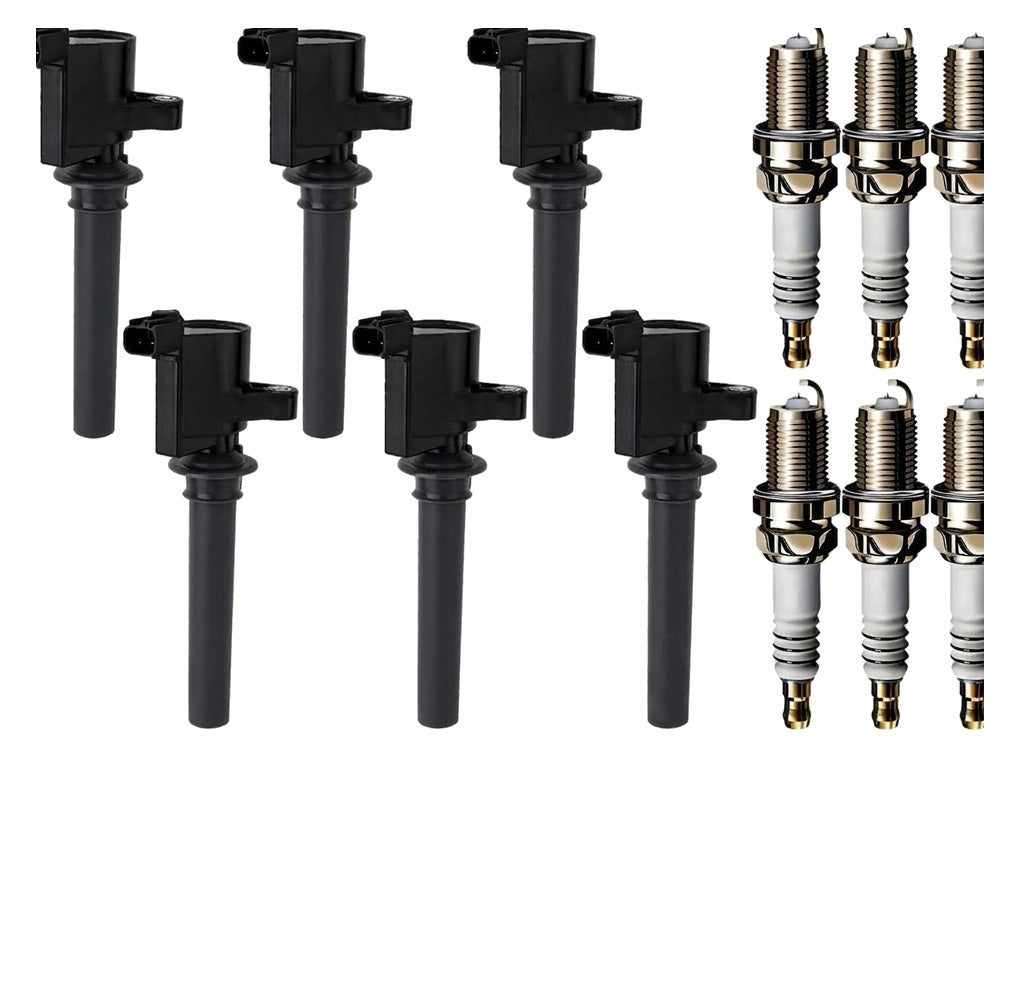 Ignition Coil and Iridium Spark Plugs for Ford Taurus (1989-1992) 3.0L