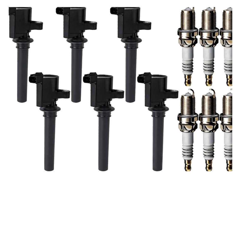 Ignition Coil and Iridium Spark Plugs for Ford Taurus (1993-1995) 3.2L