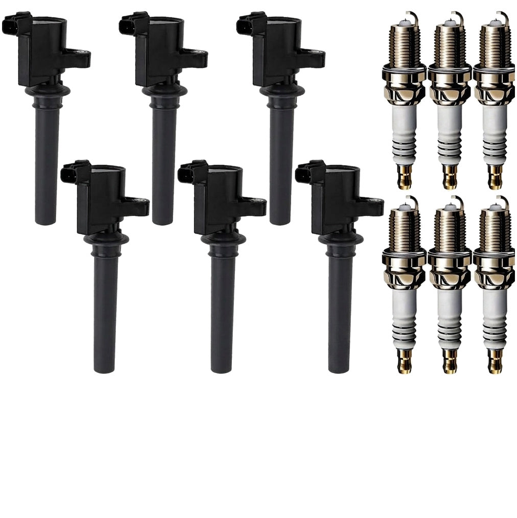 Ignition Coil and Iridium Spark Plugs for Ford Taurus (1999-2004) 3.0L