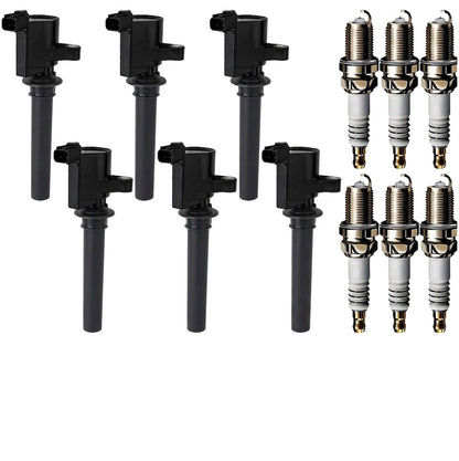 Ignition Coil and Iridium Spark Plugs for Ford Taurus (1999-2004) 3.0L