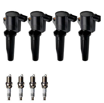 Ignition Coil and Iridium Spark Plugs for Ford Transit Connect (2010-2013) 2.0L