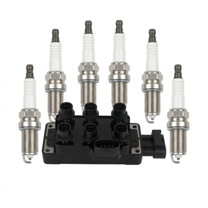 Ignition Coil and Iridium Spark Plugs for Ford Windstar (1995-2000) 3.0L 3.8L