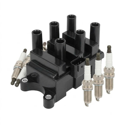 Ignition Coil and Iridium Spark Plugs for Ford Windstar (2001-2003) 3.8L
