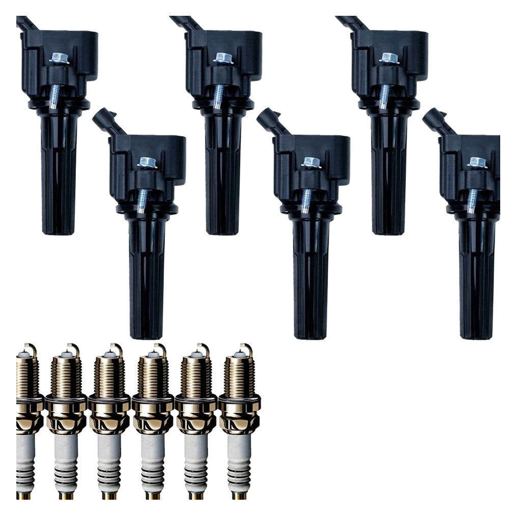 Ignition Coil and Iridium Spark Plugs for GMC Envoy (2006-2009) 4.2L
